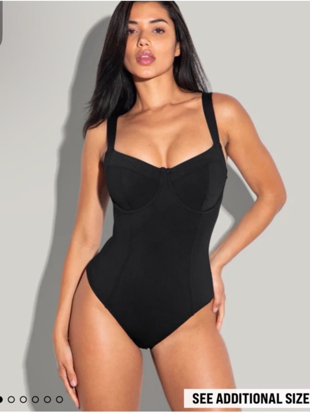 TA3 Large Black One-Piece Swimsuit lifty